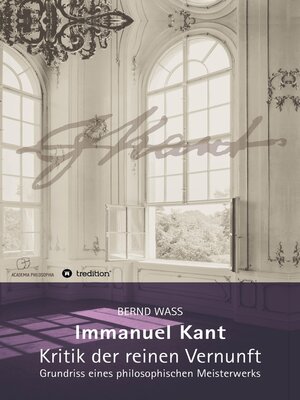 cover image of Immanuel Kant, Kritik der reinen Vernunft
